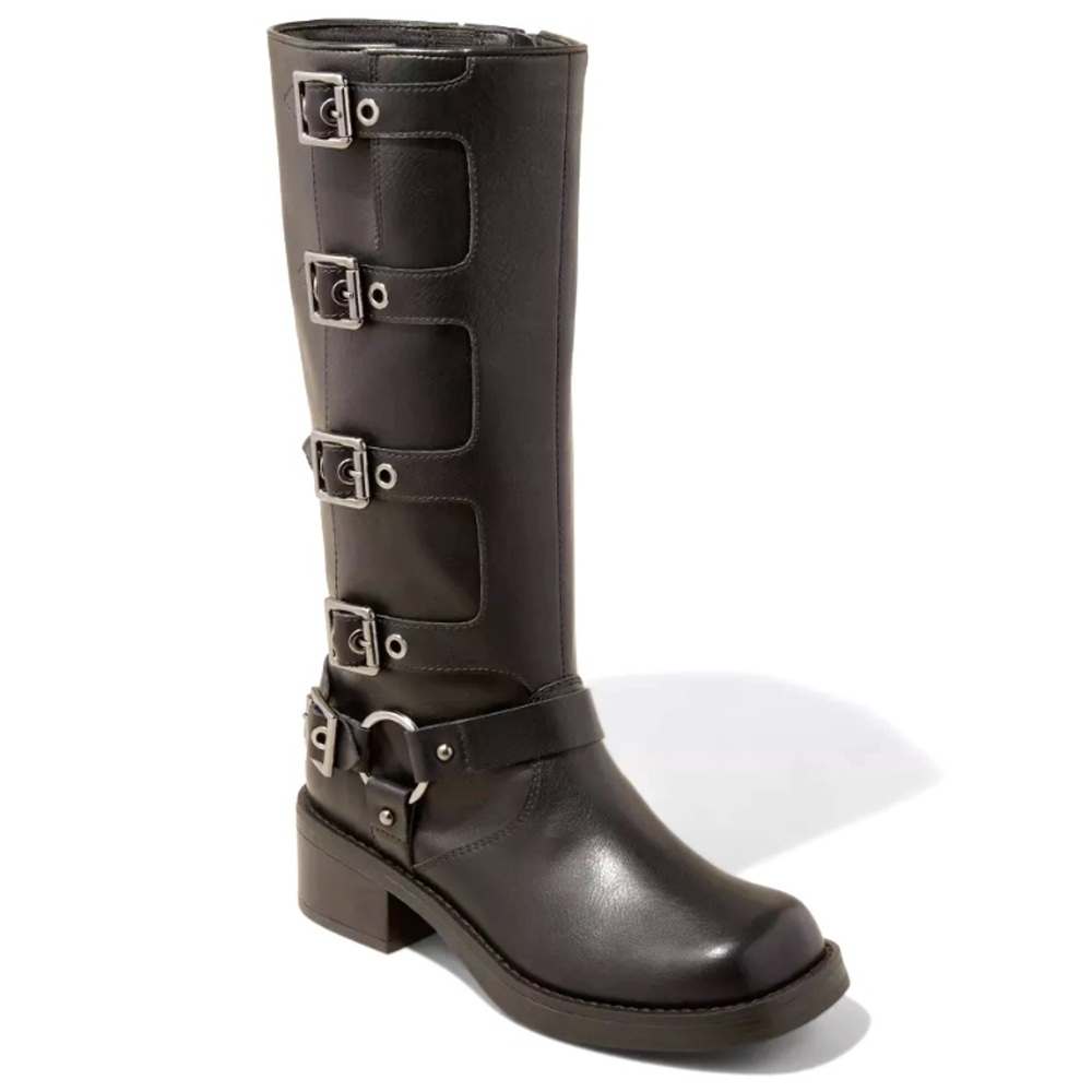 [SALE!] Wild Fable Black Buckled Moto Boots